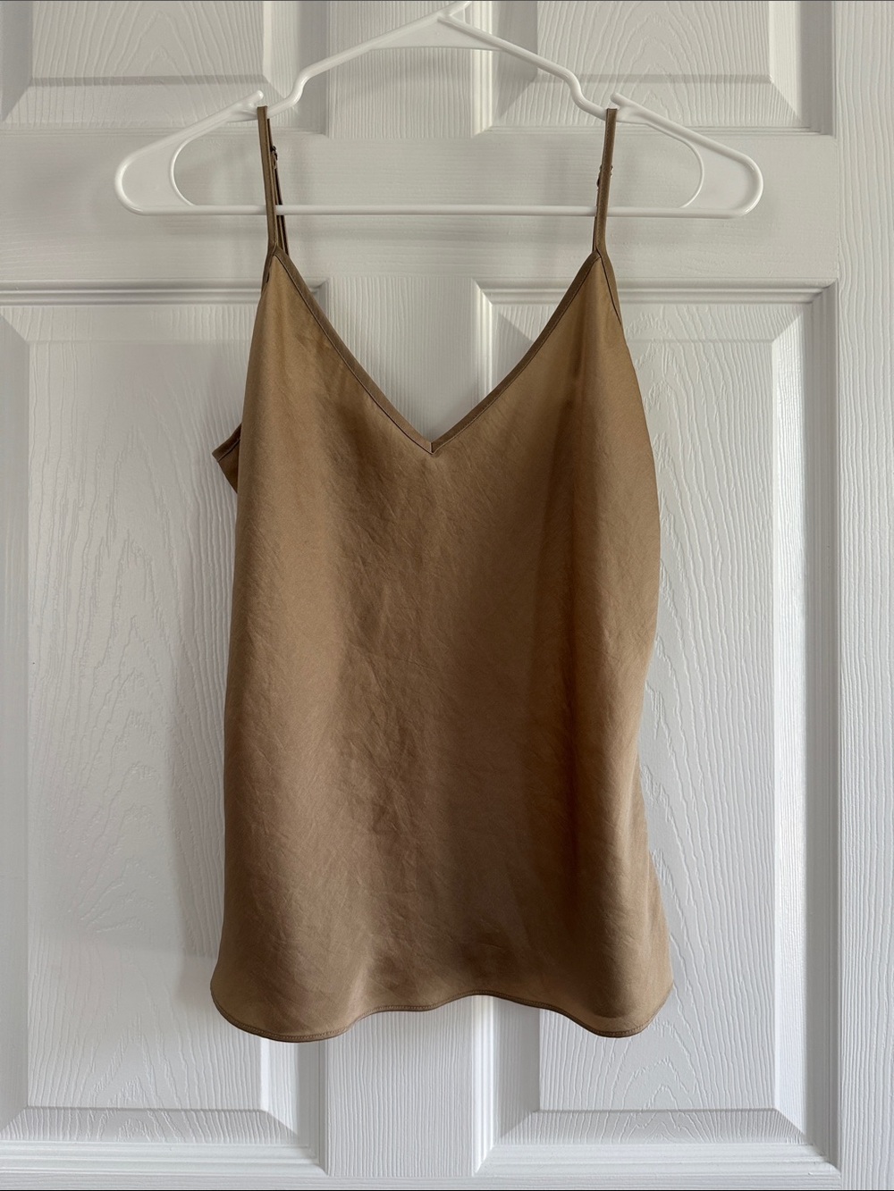 Wilfred Taupe/Gold V-Neck Silk Cami